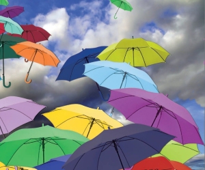 ombrelli colorati